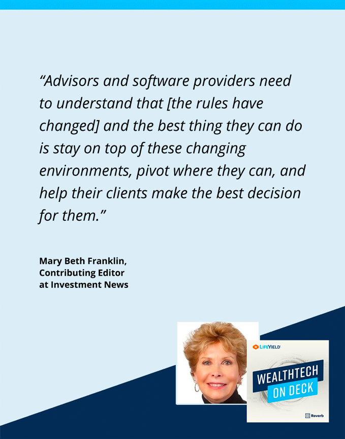Wealthtek on deck podcast with Mary Beth Franklin