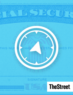 illustration with compass icon and social security card