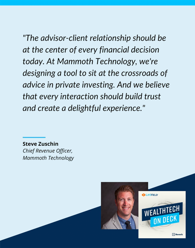 wealthtech on deck podcast - Steve Zuschin