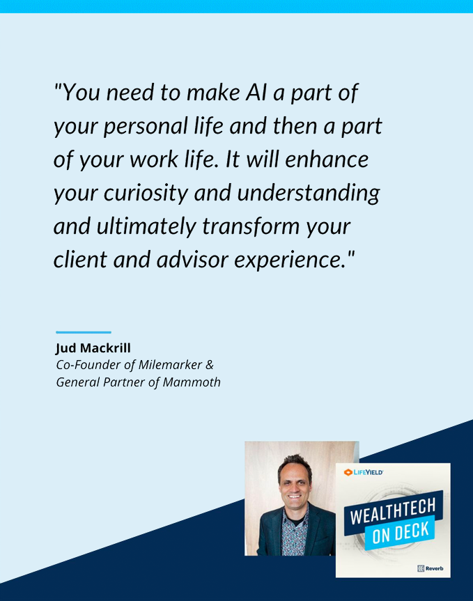 wealthtech on deck podcast - Jud Mackrill