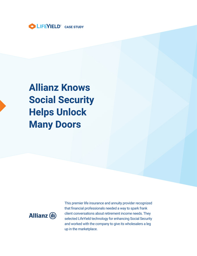 Screenshot of Allianz case study first page