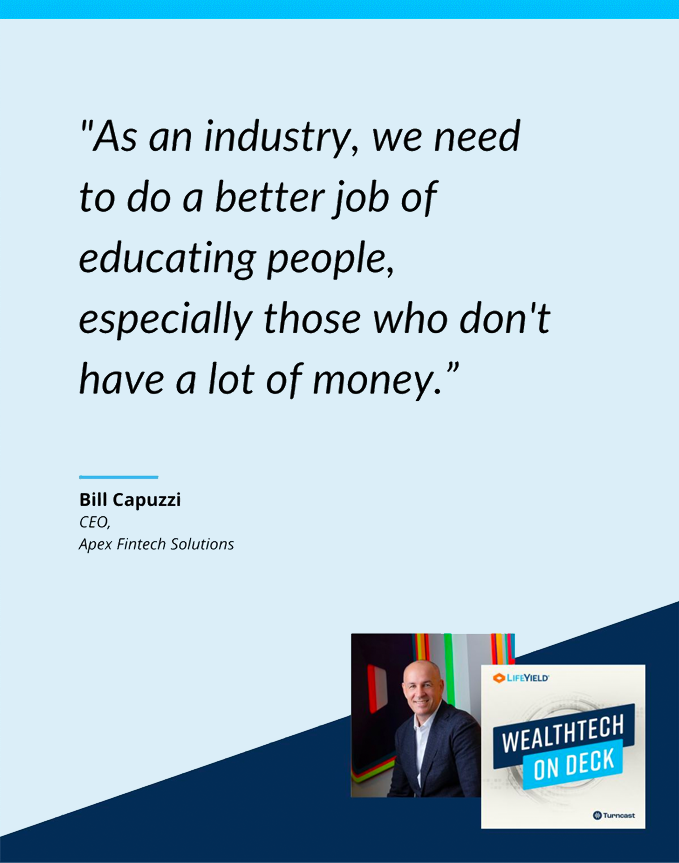 wealthtech on deck podcast - Bill Capuzzi