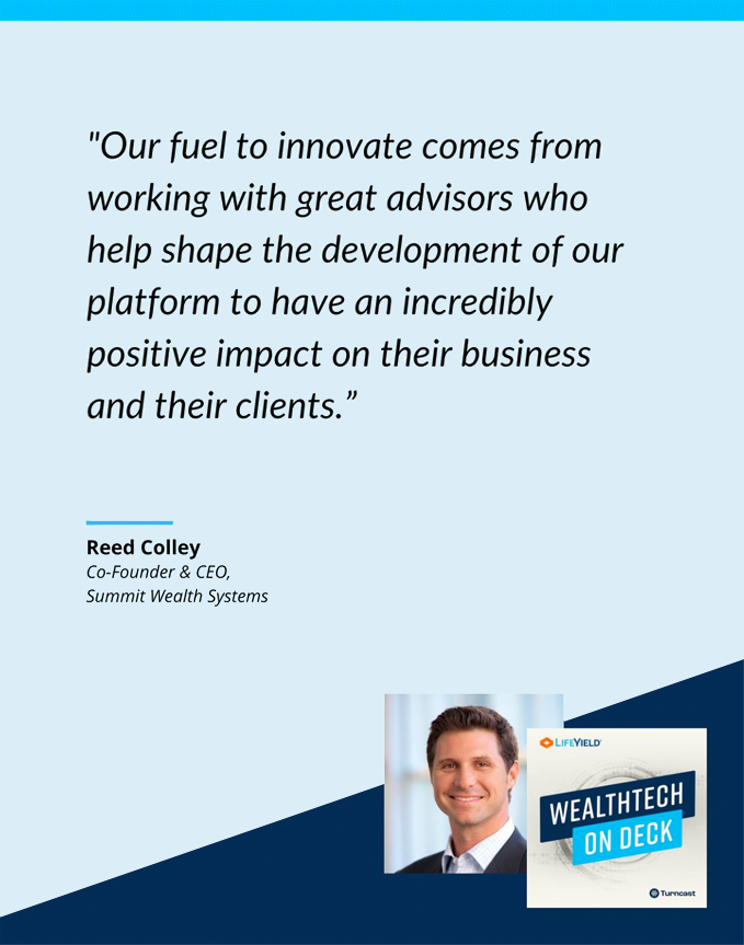 wealthtech on deck podcast - Reed Colley