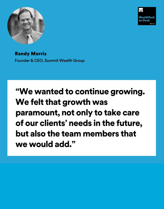 wealthtech on deck podcast - Randy Morris