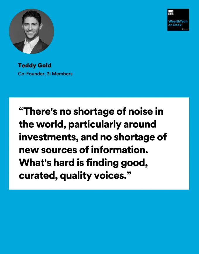 wealthtech on deck podcast - Teddy Gold