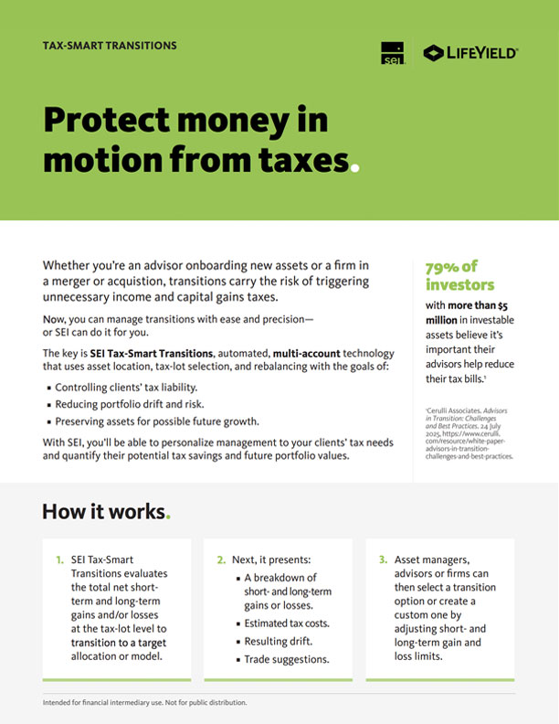 tax-smart transitions one pager